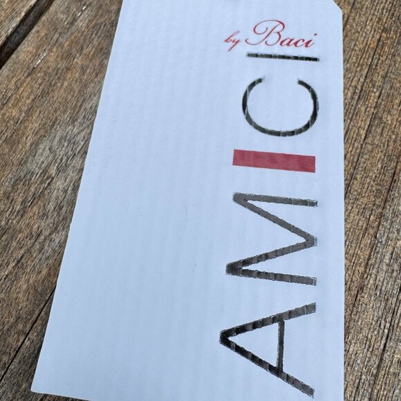 V-Neck Sleeveless Organic Cotton Midi Dress - Amici by Baci - Picture 4 of 5